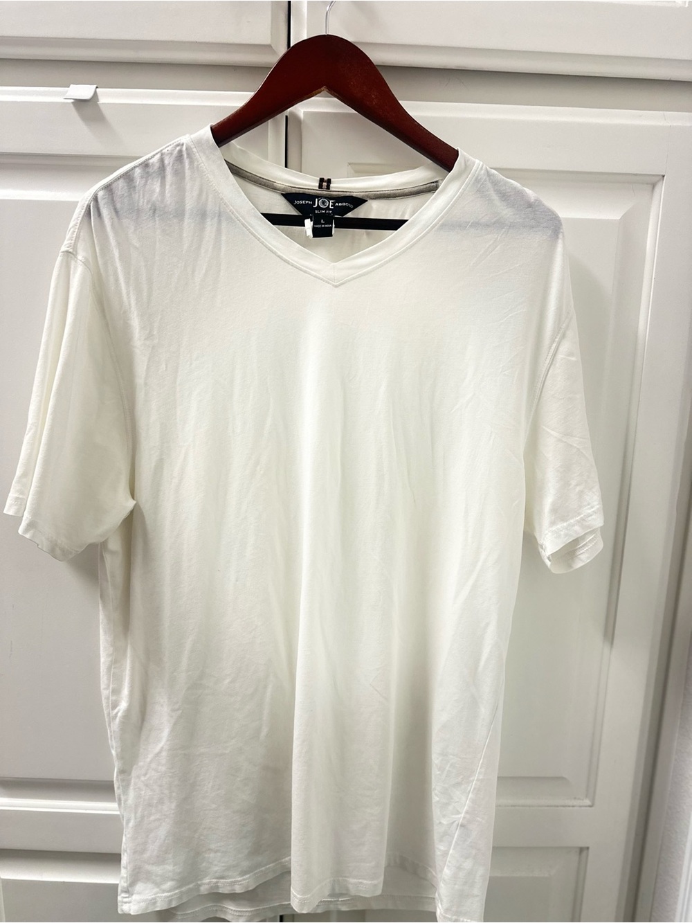 Joseph White V-Neck Short Sleeve Tee